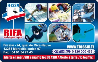 Cartes fédérale FFESSM