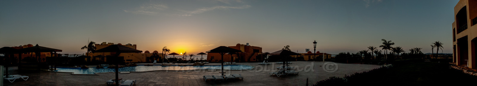 Hôtel, Marsa Alam, Egypte, couché de soleil